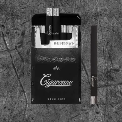 Cигареты Сигарон Кинг Сайз Черный (Cigaronne Кing Size Black 84mm)
