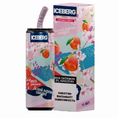 Электронная сигарета ICEBERG XXL 6000 Белый персик сакура