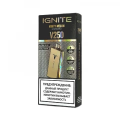 Электронная сигарета Ignite V250 Gold 25000 - Minty Melon (Мятная дыня)