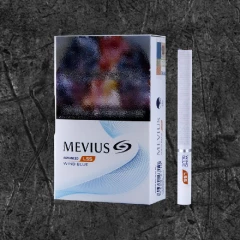 Сигареты Мевиус ЛСС Винд Блю 4 (MEVIUS LSS Wind Blue 4) раздвижная пачка
