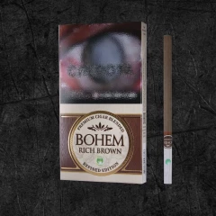 Сигариллы Бохем Супер слим - Рич Браун (Bohem Superslim - Rich Brown) Сигариллы со вкусом мохито, формата Супер Слим