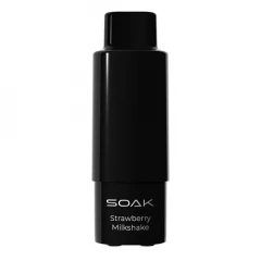 Сменный картридж SOAK Q - Клубничный милкшейк (3.000 затяжек) - 2% (1 шт.)