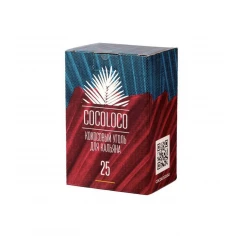 Уголь для кальяна кокосовый Cocoloco 25 мм (72 шт)